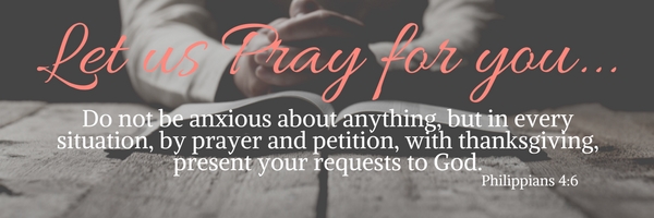Let us pray for you – A Pen & A Prayer